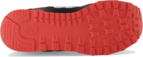 New Balance 515 V1 Lace-up Sneaker, Black/True Red, 1.5 Wide US Unisex Little_Kid in Saudi Arabia