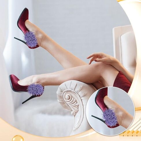 FINGERINSPIRE 3D النسيج زهرة الأحذية كليب انفصال الكعب العالي حذاء مشبك الزفاف القماش الاصطناعي زهرة حذاء ديكور سحر فريدة من نوعها حرق حافة الأحذية الزينة لمضخات الشقق in Saudi Arabia