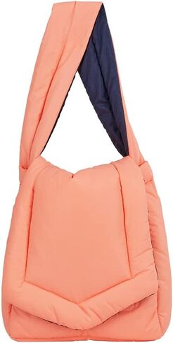 Puffer Shoulder Bag for Women Lightweight Tote Hobo Bag Convertible to backpack Crossbody Travel Bag in Saudi Arabia