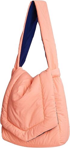 Puffer Shoulder Bag for Women Lightweight Tote Hobo Bag Convertible to backpack Crossbody Travel Bag in Saudi Arabia