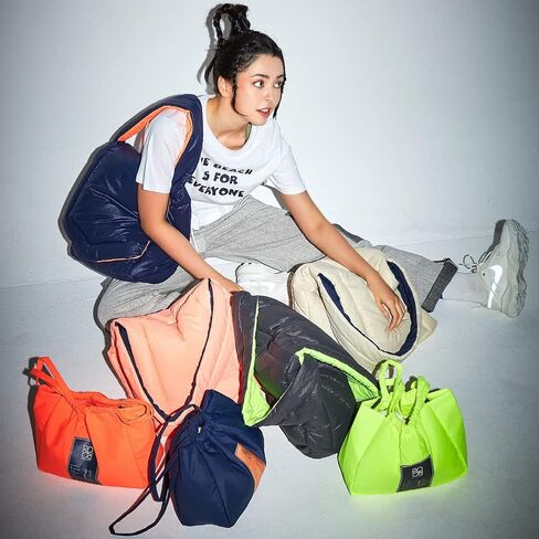 Puffer Shoulder Bag for Women Lightweight Tote Hobo Bag Convertible to backpack Crossbody Travel Bag in Saudi Arabia