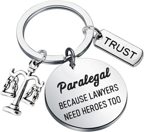 ENSIANTH Paralegal Keychian Lawyer Gifts Paralegal Appreciation Gift Scales of Justice Keychain Legal Assistant Gift in Kuwait