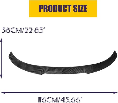 Rear Spoiler Wing for BMW E90 M3 Sedan 2008-2012 and E90 3 Series Sedan Trunk 2006-2011 M4 Style 323i 325i 328i 330i 335i Carbon Fiber Spoiler Wing Lid (E90 Model) in Saudi Arabia