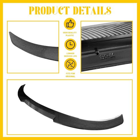 Rear Spoiler Wing for BMW E90 M3 Sedan 2008-2012 and E90 3 Series Sedan Trunk 2006-2011 M4 Style 323i 325i 328i 330i 335i Carbon Fiber Spoiler Wing Lid (E90 Model) in Saudi Arabia