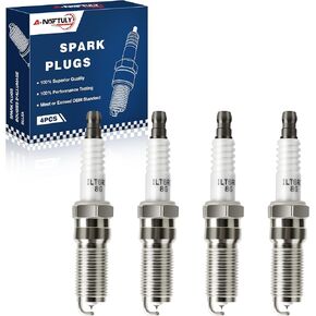 Iridium Platinum Spark Plugs 4 Pack 96588 Fits for Ford Escape 2013 2014 2015 2016 2017 2018 2019,Edge 2013-2018,Explorer 2014-2019,Focus 2013-2018,Mustang 2015-2019,Fusion 2013-2020 L4 2.0L 2.3L