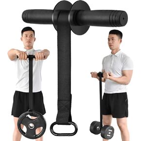 Forearm Wrist Roller Fitness Blaster, Arm Exerciser Wrist Trainer, Forearm Muscle Strength Workouts Tools, Weight Bearing Rope Roller Equipment With Non Slip Cushion, Rope For Dumbbells