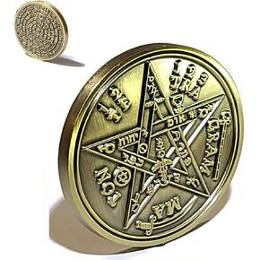 Tetragrammaton + 72 Names of God Kabbalah King Solomon Coin Seal Talisman