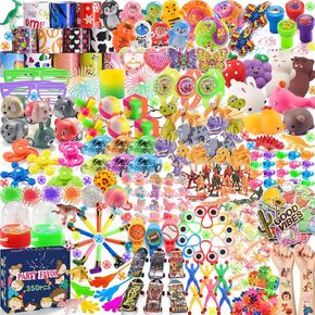 350PCS Prize Box Toys for Kids Classroom, Party Favor Bulk Goodie Bag Stuffers for Kids 4-8 8-12, , Pinata Filler, Treasure Chest Box Prizes, Birthday Gift Bags for Boys Girls 3-5