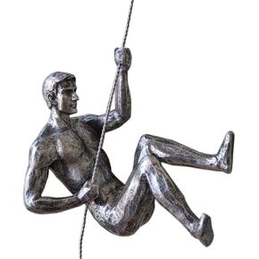 Study Living Room The Entrance Decor Sculpture Creative Resin Made Climbing Man (Character A+Character B+Character C)
