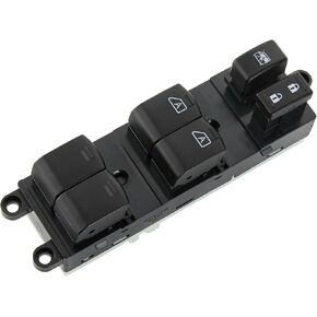 Power Window Switch,3+16 Metal PINS,Fits for Nissan Maxima Murano 2003-2008,Armada 2004-2007,quset 04-09,Titan 04-12.Driver Side Control Door vidrios Master Switch.Replaces 25401-ZT10A.