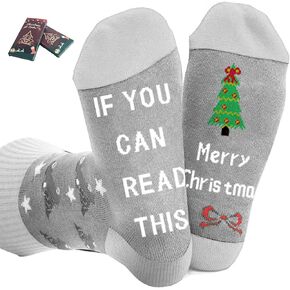 Christmas Socks Gifts for Men Women Teens,Christmas Stocking Stuffers for Men Him Adults Teens,Mens Gifts