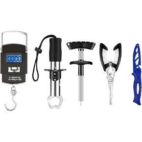 AOFUXTI Fishing Tool Kit - Fishing Pliers，Fish Gripper，Fish Scale，Saltwater Fishing Gear，Best Gifts for Men