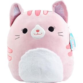 Squishmallow Large 16" Laura The Pink Cat - Officially Licensed Kellytoy Plush - Collectible Soft & Squishy Large Kitty Stuffed Animal Toy - Add to Your Squad - Gift for Kids, Girls & Boys - 16 Inch