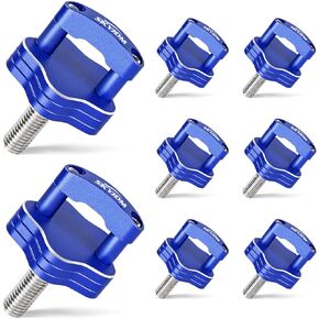 8 عبوات من براغي إبهام تثبيت سريعة الإزالة، حلقة مدمجة على شكل حرف D متوافقة مع جيب رانجلر JK 2007-2018، رانجلر JL 2018-2022، جلاديتور JT 2018-2022 (أزرق) in Kuwait