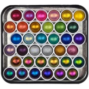 IUILE Handmade Watercolor Paints - Magical Drop Tin Set Vol. 2 (36 colors) in Tin Case