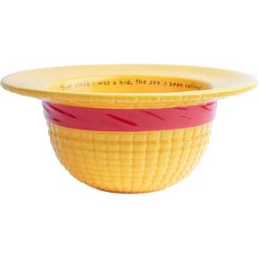 Official Ramen Bowl One Piece Luffy's Straw Hat | Manga Popcorn Bowl | 17 oz - 8 x 3.4 x 8 inches | One Piece Hat Cereal Bowl | Anime Decorative Bowl | Official One Piece Anime Merch | One Piece Gifts