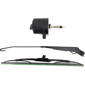 Fabater 12V Universal Electric Windshield Wiper Motor Kit Replacement for Willys Tractor Fishing Boat ATV UTV, 01287358, 0390506510, 7731000001