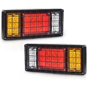 GRAND ORANGE LED Tail Turn Signal Brake Reverse Running Lights Compatible with Vehicle Equipped with 10-30V Power Supply