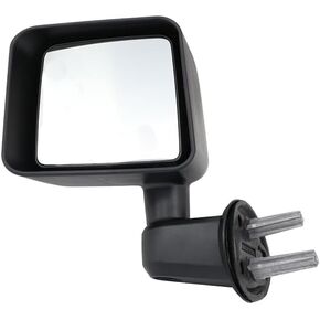 For Jeep Wrangler 2007 2008 2009 2010 Manual Textured Black Side Door View Mirror Driver Left