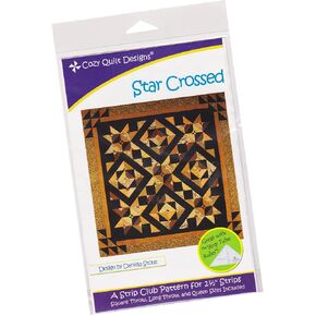 Cozy Quilt Designs 'Strip Club' Pattern - Star Crossed (Includes Instructions for Three Project Sizes)