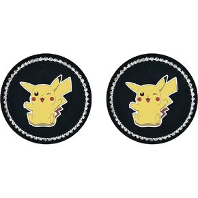 2Pcs Bling Car Cup Coaster, 2.75 Inch Cute Universal Silicone Non-Slip Cup Holders Coaster, Funny Car Decor Car Interior Accessories for Women Men