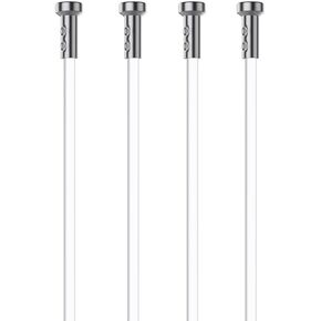 Four T-end Stainless Steel/Nylon Cables for Picture Hanging Systems (Nylon, 59in)