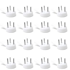 Honbay 50PCS Non-Mark Hook Plastic Hardwall Hanger Plastic Photo Frame Nail Picture Frame Hangers Picture Hook for Hardware, Fasteners & Hooks Wall Mount