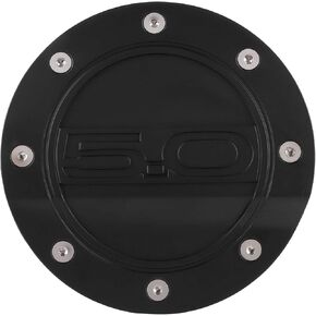Fuel Door Cover, Car Fuel Gas Lid Black Gas Door Cover Fit for Mustang All Model 215-221