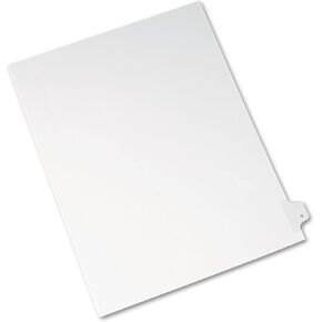 Avery Individual Legal Exhibit Dividers, Allstate Style, Y, Side Tab, 8.5 x 11 inches, Pack of 25 (82187)