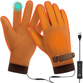 Electric USB Heated Gloves 5V Men Women Winter Warm Gloves for Cold Weather Work Hand Warmer Thermal Driving Gloves