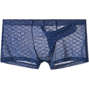 Mens Mesh Elephant Nose Briefs Underwear Men's Openwork Mesh Breathable Underwear Lingerie Bodysuit Briefs