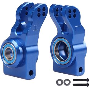 2-Pack Aluminum Rear Hub Set Bearing Carriers Upgrade Parts for ARRMA RC 1/8 Typhon Talion 1/7 Felony Mojave Limitless Car, Replace AR330193 (Red)