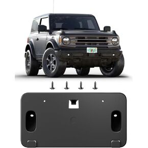 License Plate Frame for Ford Bronco 2021 2022 2023 Accessories Front Bumper License Plate Bracket Holder