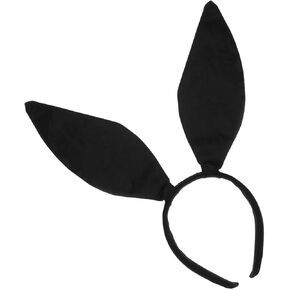 Black Bunny Headband Easter Rabbit Ears Headband Fluffy Bunny Ear Headbands Birthday Halloween Party Favors