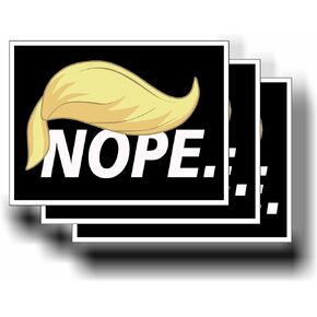 3 عبوات من Eco Nope Anti Donald Trump السياسية الوردية Kamala Harris 2024 للرئيس ستار ممتص الصدمات مغناطيس 4 × 3 بوصة