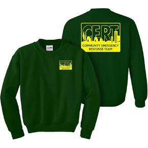 Smart People Clothing CERT Sweatshirt, Community Emergency Response Team, Preparedness, Safety, Rescue