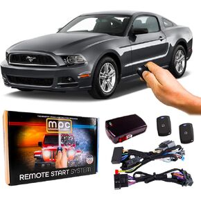MPC Factory Remote Activated Remote Start Compatible with 2010-2014 Ford Mustang - Key-to-Start - Gas - Plug & Play - Premier USA Tech Support
