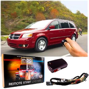 MPC Complete Factory Remote Activated Remote Start Kit Compatible with 2008-2010 Dodge Grand Caravan - Prewired - w/T-Harness