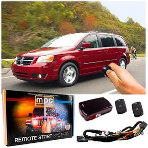 MPC Complete Factory Remote Activated Remote Start Kit Compatible with 2008-2010 Dodge Grand Caravan - Prewired - w/T-Harness
