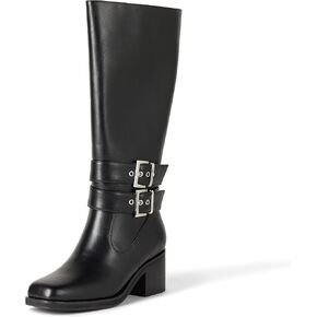 The Drop Women's Sage Tall Biker Boot with Buckles