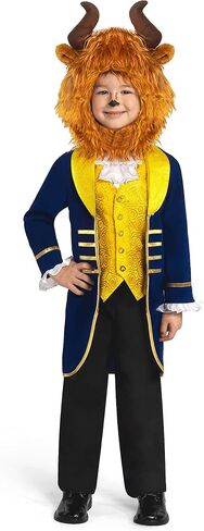 Spooktacular Creations Prince Costume for Boys, Blue Prince Charming Outfit with Beast Hood for Kids Halloween Dress up in Saudi Arabia