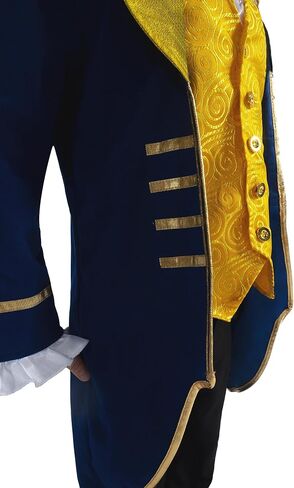 Spooktacular Creations Prince Costume for Boys, Blue Prince Charming Outfit with Beast Hood for Kids Halloween Dress up in Saudi Arabia