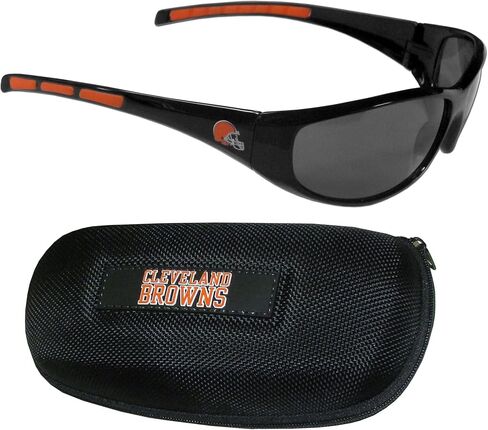 NFL Detroit Lions Wrap Sunglasses & Zippered Case, Blue in Saudi Arabia