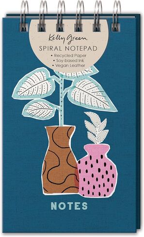 Punch Studio Kelly Green Natural Tile Spiral Notepad (47035) in Saudi Arabia