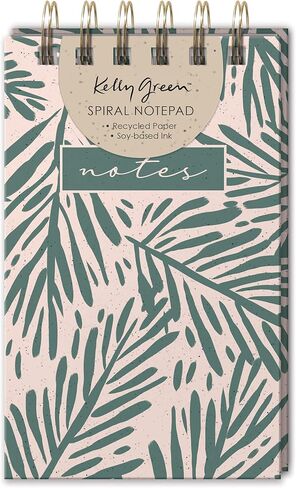 Punch Studio Kelly Green Natural Tile Spiral Notepad (47035) in Saudi Arabia