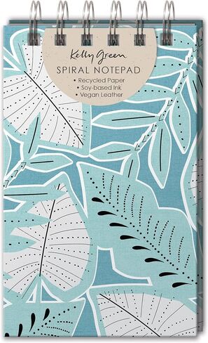 Punch Studio Kelly Green Natural Tile Spiral Notepad (47035) in Saudi Arabia