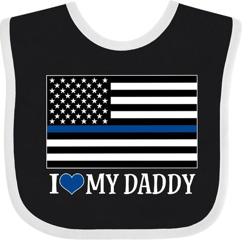 inktastic Police Officer Daddy Law Enforcement Baby Bib in Saudi Arabia