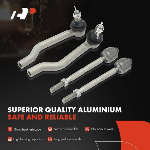 مجموعة A-Premium مكونة من 6 قطع، رابط شريط أمامي، نهاية قضيب ربط خارجي داخلي، متوافق مع Honda Pilot 2016-2023، Ridgeline 2017-2023، Passport 2019-2023 وAcura MDX 2014-2020/2022 in Saudi Arabia