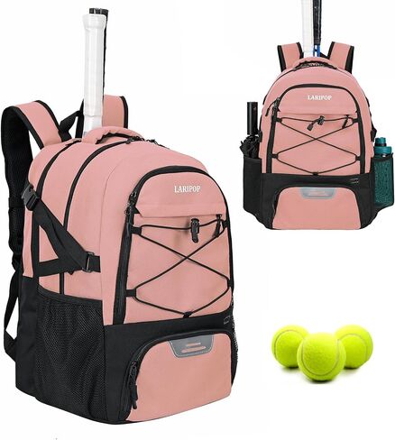 Multifunctional Sports Bag-Tennis Bag with Separate Shoe Compartment Stores Essentials with Tennis Rackets,as Basketball Bag,Soccer Bag,Cricket Bag,Pickleball Bag-Suitable for Men and Women in Saudi Arabia