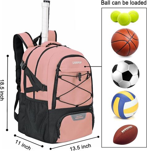 Multifunctional Sports Bag-Tennis Bag with Separate Shoe Compartment Stores Essentials with Tennis Rackets,as Basketball Bag,Soccer Bag,Cricket Bag,Pickleball Bag-Suitable for Men and Women in Saudi Arabia